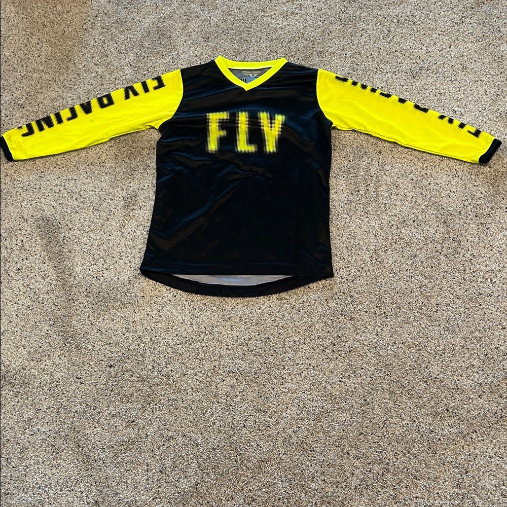 Fly Racing Kids Jersey - Black and Yellow